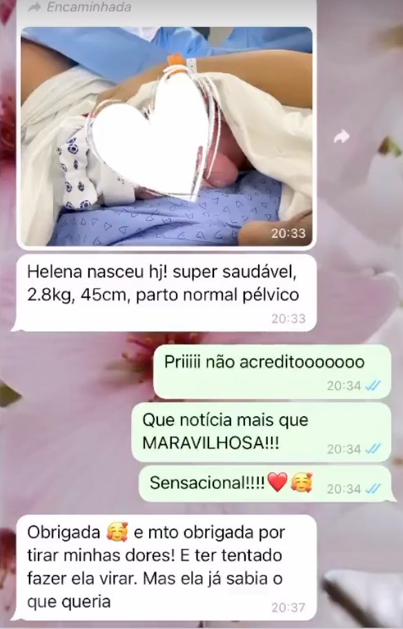 Depoimento real de aluna do Plano Pélvico - parto normal pélvico