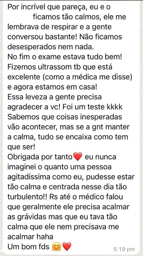 Depoimento real de aluna do Plano Pélvico - calma no parto